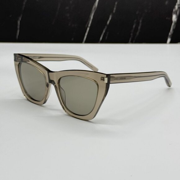 NEW SAINT LAURENT SL214 KATE 025 SUNGLASSES WOMEN BROWN CAT EYE SL 214 KATE 025 - Picture 6 of 13